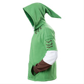 Unisex The Legend of Zelda Link Hooded Hyrule Warriors Zipper Coat Jacket Green - INSWEAR